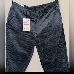 Zara corduroy pants duck green XL